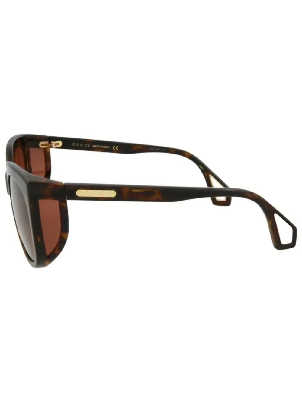 New Gucci Womens Square/Rectangle Havana Havana Brown Fashion Designer Sunglasse